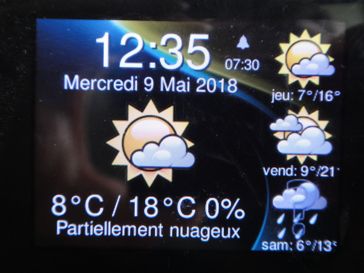 Custom Clock example result